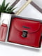 Подарочный набор: кожаный кошелек и брелок красного цвета с логотипом бренда | 6528240 | фото 2