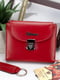 Подарунковий набір: шкіряний гаманець та брелок червоного кольору з логотипом бренду | 6528240 | фото 3