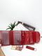 Подарунковий набір: шкіряний гаманець та брелок червоного кольору з логотипом бренду | 6528240 | фото 6