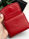 Червоний шкіряний гаманець у мінімалістичному стилі | 6528258 | фото 4