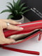 Красный кожаный кошелек с ручкой-петлей | 6528261 | фото 6