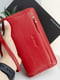 Красный кожаный кошелек с ручкой-петлей | 6528261 | фото 7