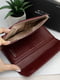 Шкіряний гаманець-клатч у вишуканому бордовому забарвленні | 6528284 | фото 3