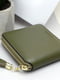 Компактний зелений гаманець, оздоблений пензликом | 6528296 | фото 4