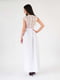 Платье-макси белое с вырезом | 5035102 | фото 3
