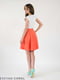 Платье двухцветное с гипюровым верхом и юбкой солнце-клеш | 5035109 | фото 3