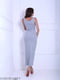 Сукня сіра з довгим вирізом | 5036118 | фото 4