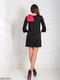 Платье черное с красным декором | 5037260 | фото 4