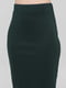 Трикотажный костюм: топ и прямая юбка темно-зеленый | 6533118 | фото 3