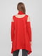 Туніка-сукня червона з вирізами на плечах | 6533161 | фото 2