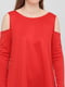 Туніка-сукня червона з вирізами на плечах | 6533161 | фото 3