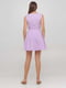 Приталена міні-сукня бузкового кольору | 6533218 | фото 2