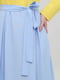 Синьо-жовта сукня-максі із зав'язками на талії | 6533223 | фото 3