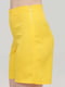 Жовті прямі шорти з високою посадкою | 6533229 | фото 2