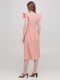 Сукня-ліхтарик рожеве з воланами на плечах | 6533231 | фото 2