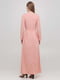Платье-макси розовое с завязками на талии | 6533232 | фото 2