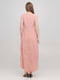 Асиметрична сукня зі шлейфом кольору пудри | 6533233 | фото 2