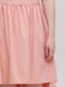 Асиметрична сукня зі шлейфом кольору пудри | 6533233 | фото 3