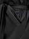 Мини юбка черная из экокожи с поясом | 6533255 | фото 3