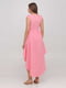 Ассиметричное платье А-силуэта розовое со шлейфом | 6533261 | фото 2
