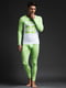 Хлопковая пижама зеленая: лонгслив и кальсоны | 6529050 | фото 4