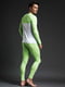 Хлопковая пижама зеленая: лонгслив и кальсоны | 6529050 | фото 5