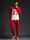 Хлопковая пижама красная: лонгслив и кальсоны | 6529051 | фото 4