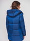 Куртка синяя с широким воротником стойка | 6529080 | фото 3