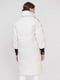 Удлиненная белая куртка оверсайз | 6529091 | фото 6