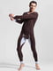 Хлопковая пижама коричневая: лонгслив и кальсоны | 6529778 | фото 2