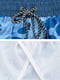Шорти пляжні сині із принтом | 6530130 | фото 6