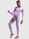 Бавовняна піжама фіолетова: лонгслів і кальсони | 6530472 | фото 2