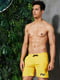 Жовті пляжні шорти із сіткою-підкладкою | 6530592 | фото 2