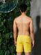Жовті пляжні шорти із сіткою-підкладкою | 6530592 | фото 4
