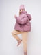 Куртка розовая стеганая с синтетическим утеплителем | 6531339 | фото 2