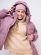 Куртка рожева стьобана із синтетичним утеплювачем | 6531339 | фото 3