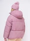 Куртка рожева стьобана із синтетичним утеплювачем | 6531339 | фото 5