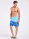Блакитні пляжні шорти із сіткою-підкладкою | 6532034 | фото 2