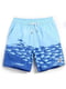 Блакитні пляжні шорти із сіткою-підкладкою | 6532034 | фото 3