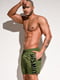 Пляжні шорти із сіткою-підкладкою кольору хакі | 6532469 | фото 2