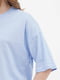 Блакитна футболка в стилі оверсайз (46-52) | 6533033 | фото 5