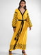 Льняна жовта сукня-вишиванка “Долина” | 6547243
