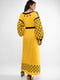 Льняна жовта сукня-вишиванка “Долина” | 6547243 | фото 2