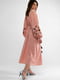 Льняна сукня-вишиванка пудрового кольору “Любимівка” з квітковими мотивами | 6547258 | фото 2