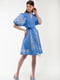 Льняна сукня-вишиванка блакитного кольору “Милося” | 6547264 | фото 2