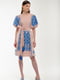 Льняна сукня-вишиванка пудрового кольору “Милося” | 6547279