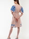 Льняна сукня-вишиванка пудрового кольору “Милося” | 6547279 | фото 3