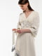 Льняна молочна сукня-вишиванка “Голубка” з борщівською вишивкою із Тернопільщини | 6547288 | фото 3