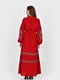 Бордова льняна сукня-вишиванка “Сузір'я” з орнаментом, притаманним вишивці старовинної Волині | 6547300 | фото 2