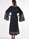 Чорна льняна сукня-вишиванка «Княжна» | 6547308 | фото 2